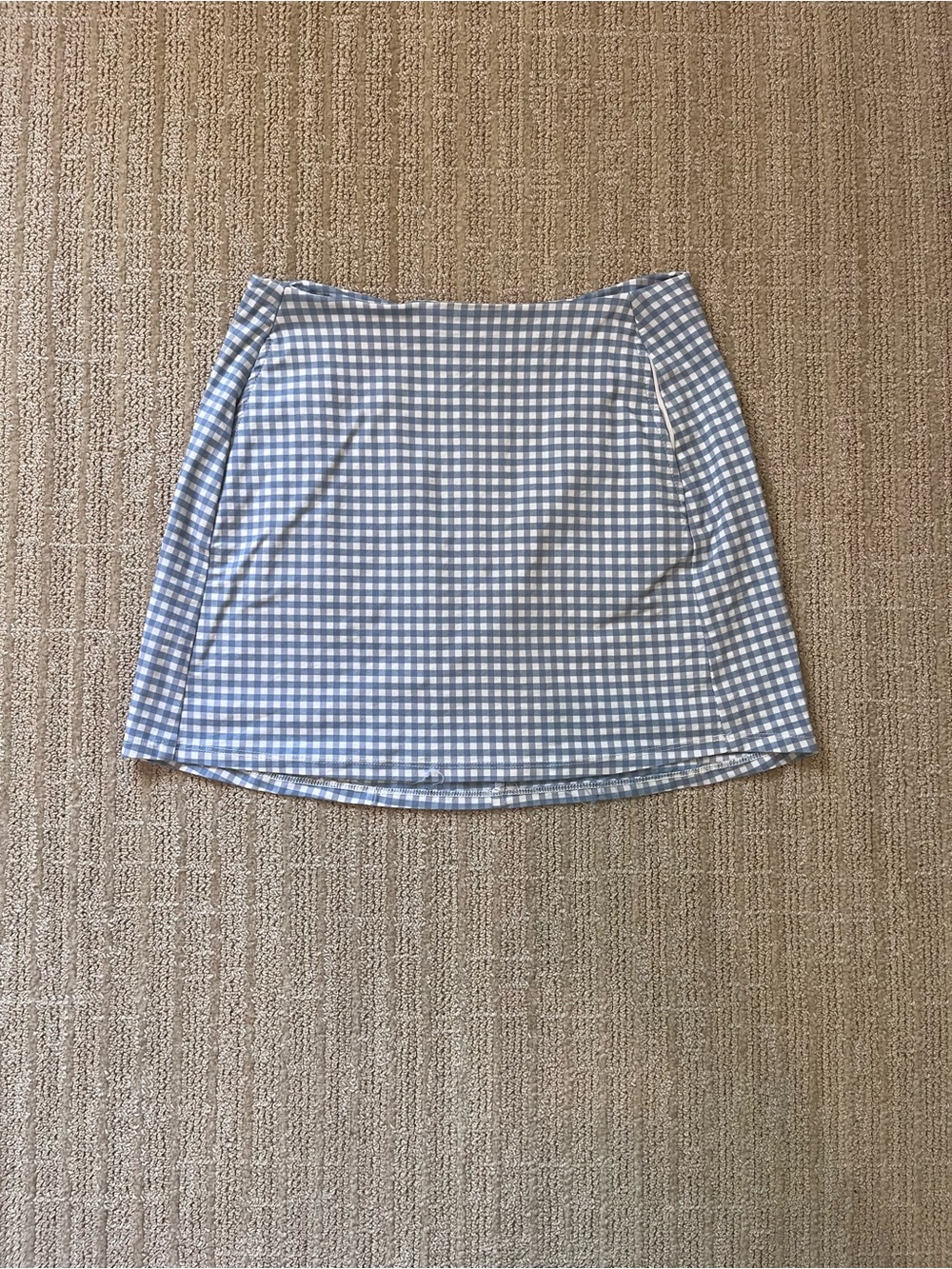 Altar’d State skirt size medium EUC Blue Gingham A-Line